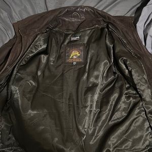WILSONS ADVENTURE BOUND BROWN LEATHER JACKET